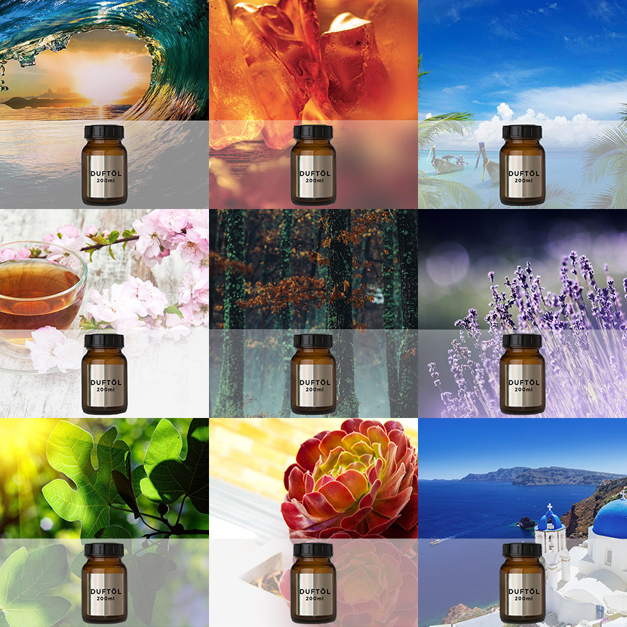 Raumdüfte für Zaluti & Voitair Duftgeräte