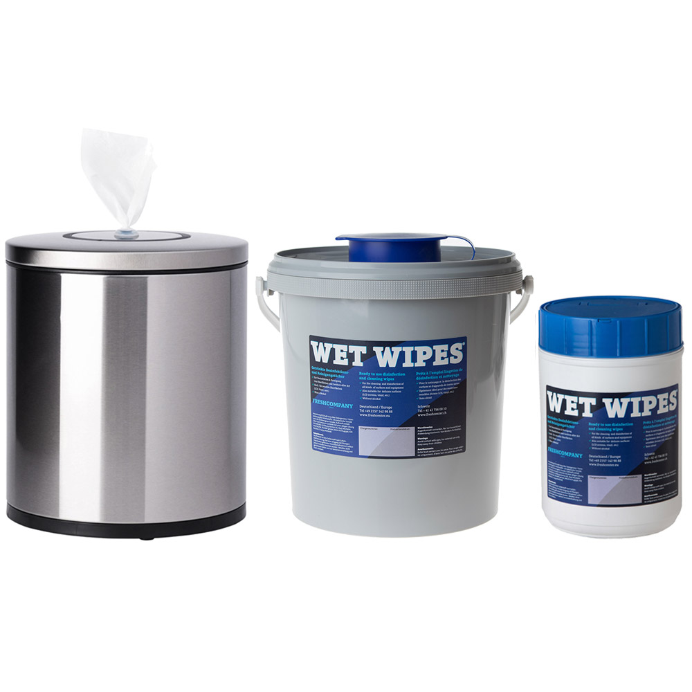 WET WIPES Tischspender & Spendereimer
