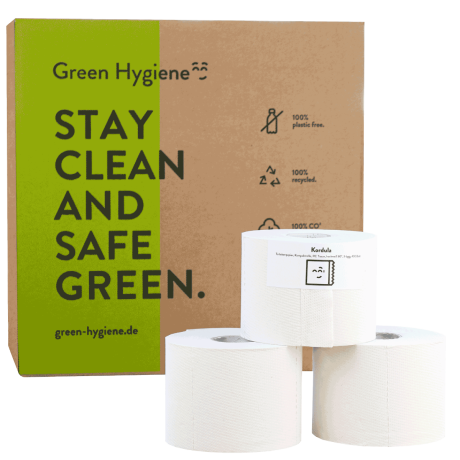 36 Öko-Toilettenpapier Kleinrollen, 3-lagig, Recycling, 400 Blatt