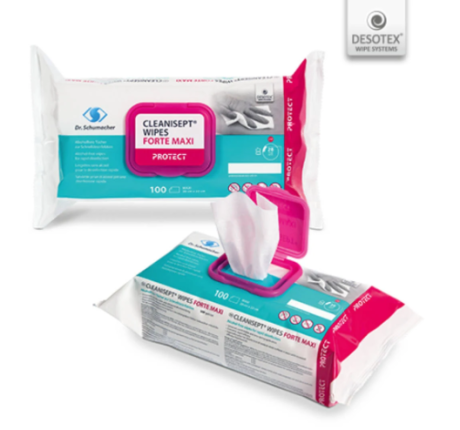 Cleanisept Wipes Forte Maxi alkoholfreie Tücher zur Schnelldesinfektion 100 Stk 