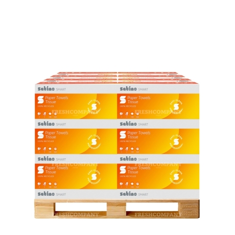 10 x 48 Rollen Toilettenpapier WEPA Satino smart, 2-lagig, 400 Blatt, 100% Recycling, 1584 Rollen