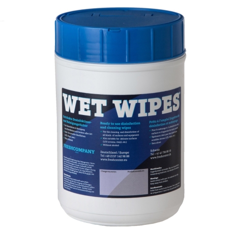 WET WIPES Mini Tisch-Spenderdosen mit selbst schliessenden Klappdeckel
