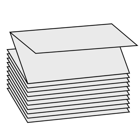 32 x 3750 Z-Falz Papierhandtücher 2-lagig, Recycling, 24 x 24 cm