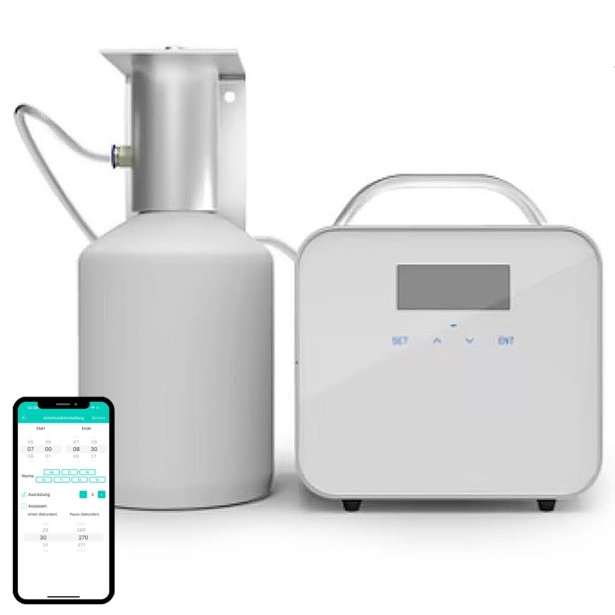 The Cube I Leistungsstarkes HVAC-Duftgerät, Diffusor für 2500 m³ / 800 m²