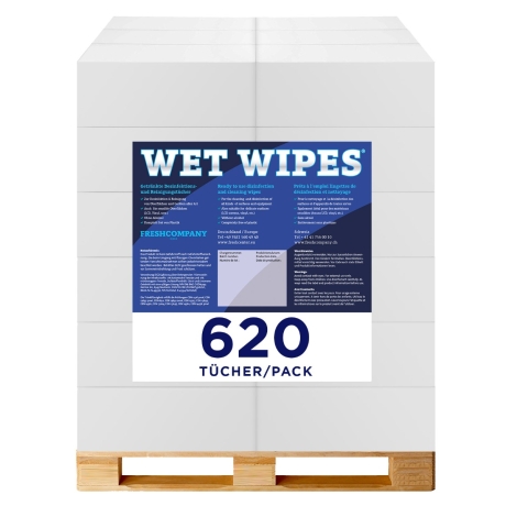 28 Karton  6 x Wet Wipes 620 alkoholfreie getränkte Desinfektionstücher für Flächen und Geräte